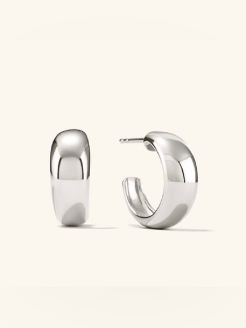 🃏Mejuri Dôme Hoops ~ Sterling Silver